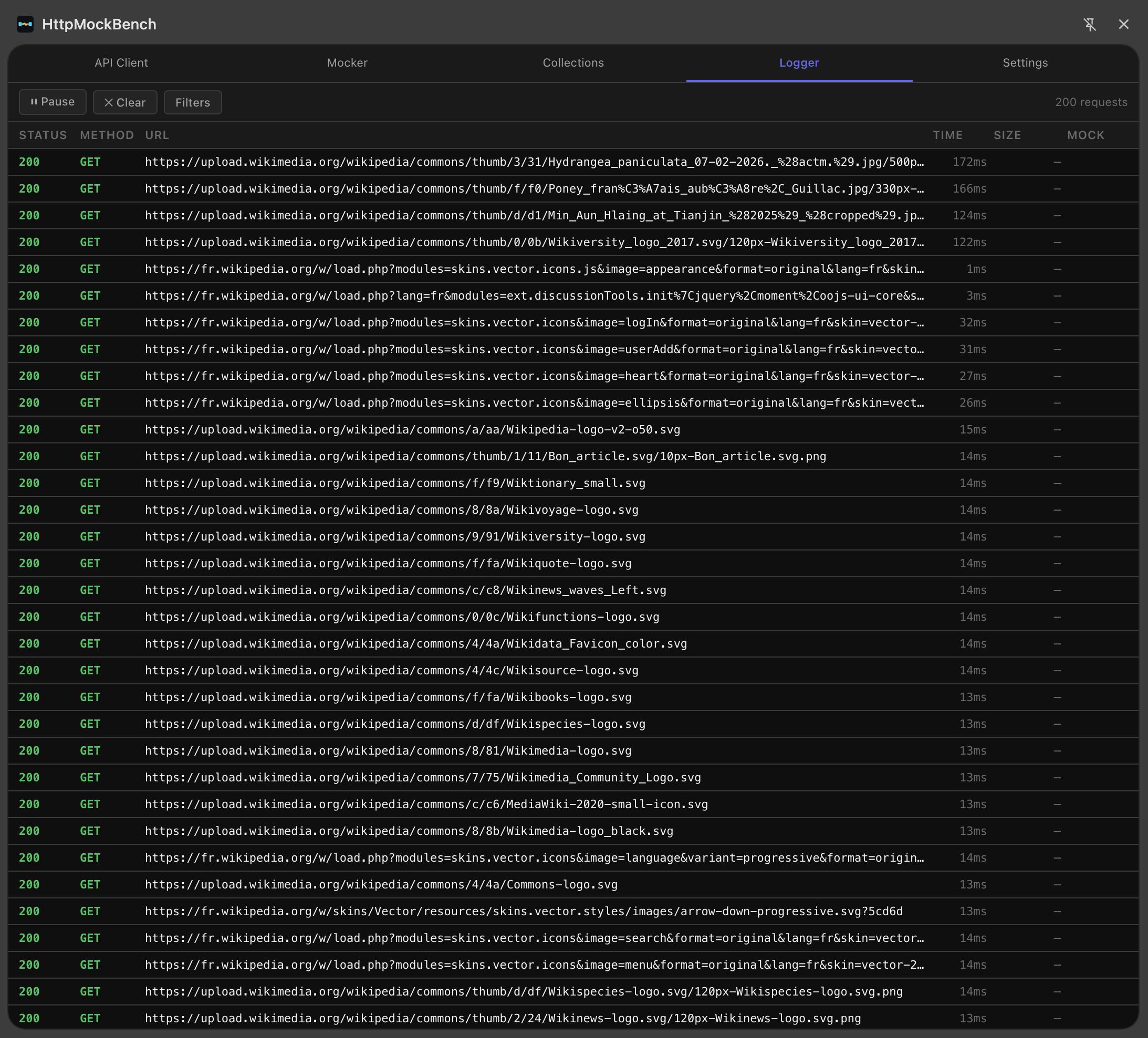 HTTP Logger — Real-time network traffic capture