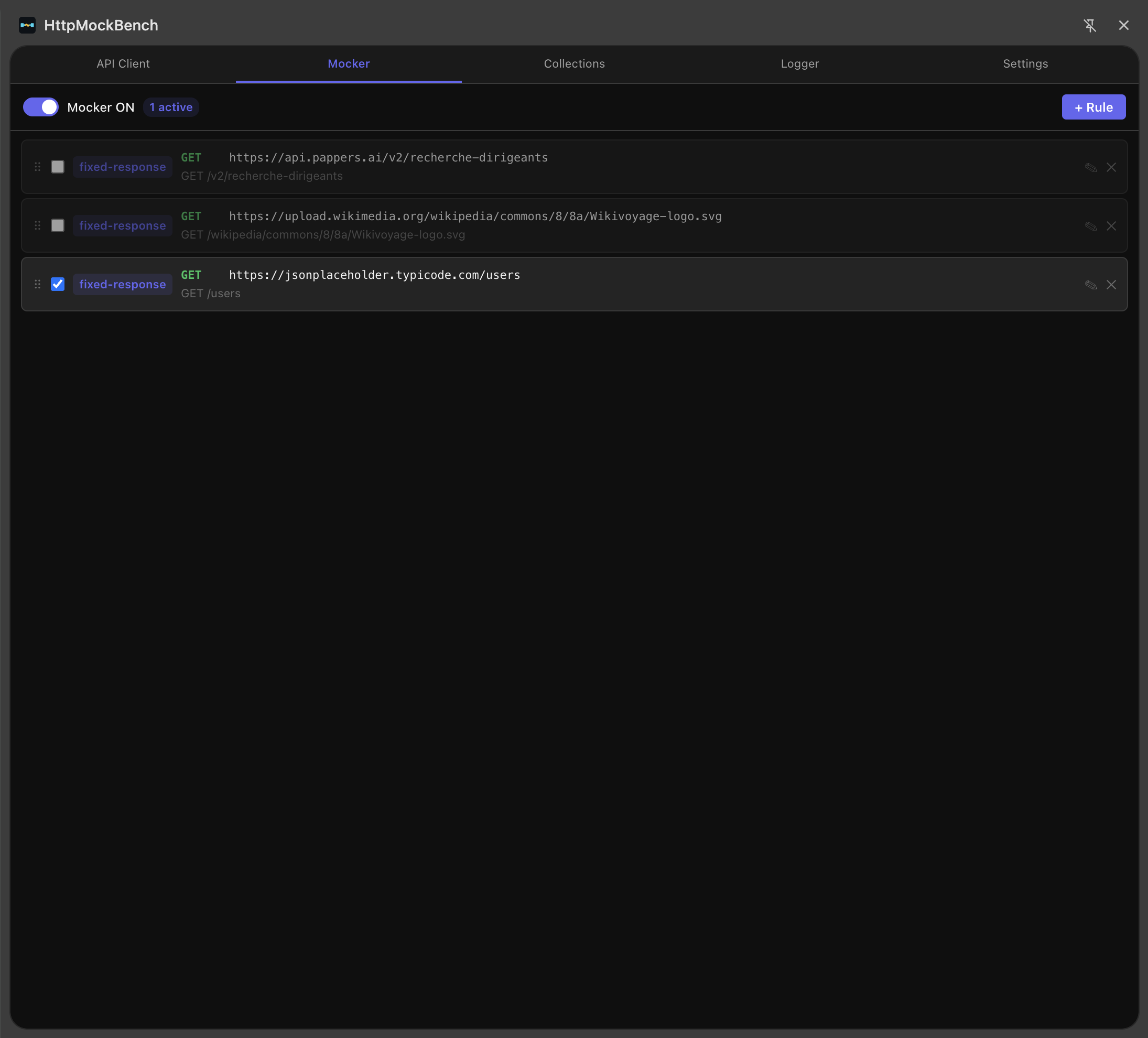 Request Mocker — Intercept and override HTTP responses